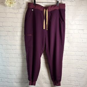 FGS Technical Collection Zamora Jogger Maroon Scrub Pants Women Large/Petite